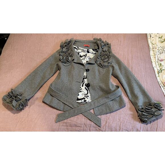 Saint Gil Paris Wool Blend Blazer Size S Gray - Picture 7 of 16